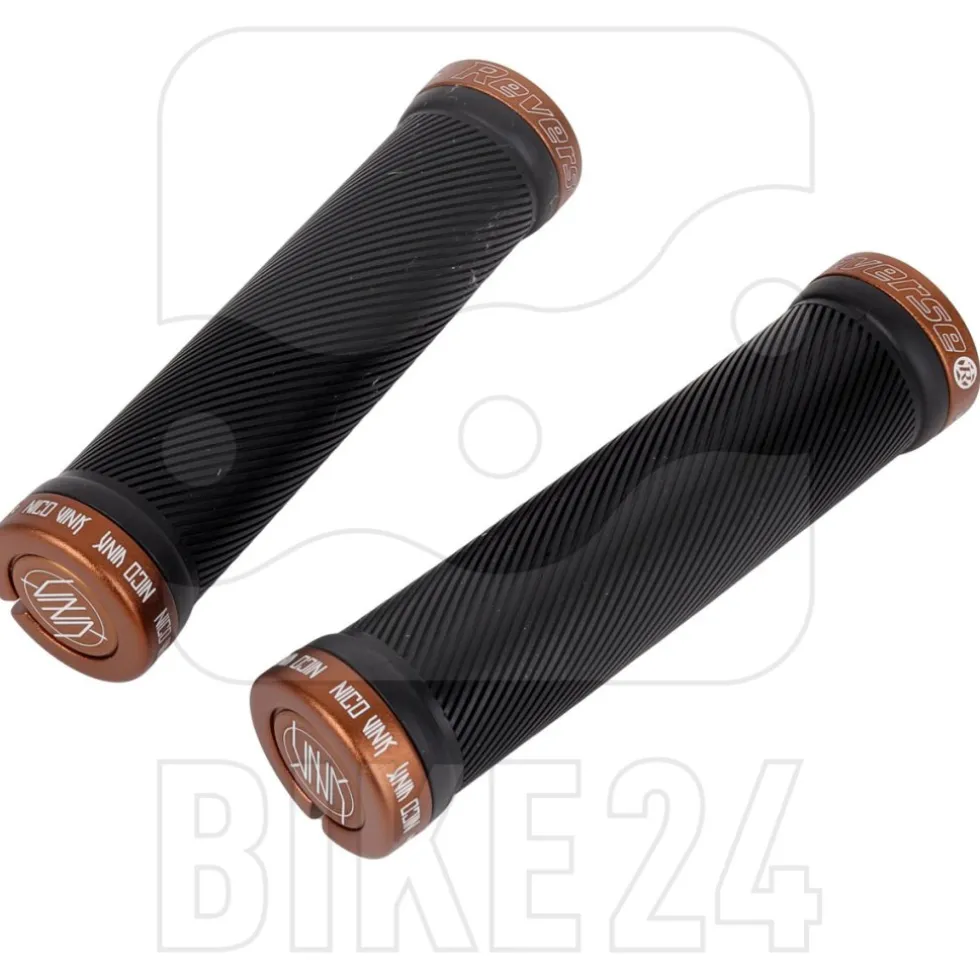 Reverse Components Nico Vink Signature Lock On Grips - 30mm - black / copper