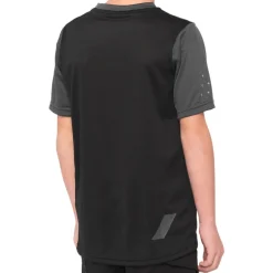 100% Ridecamp Fietsshirt Kinder - zwart/charcoal