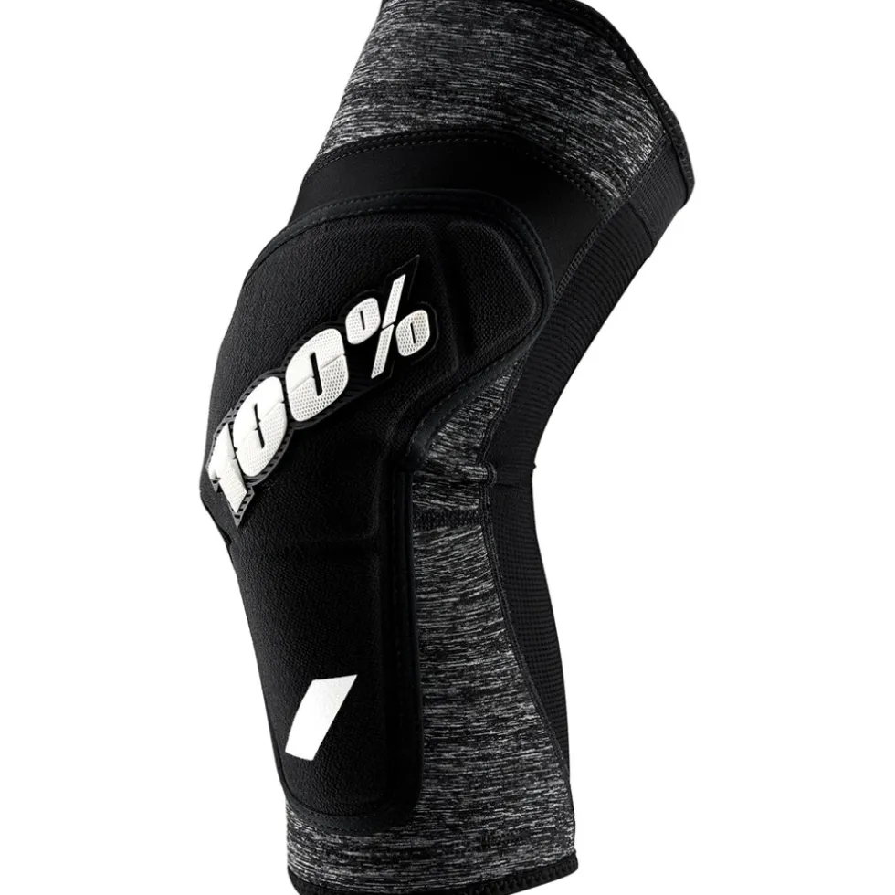 100% Ridecamp Kniebeschermers - grey heather/zwart
