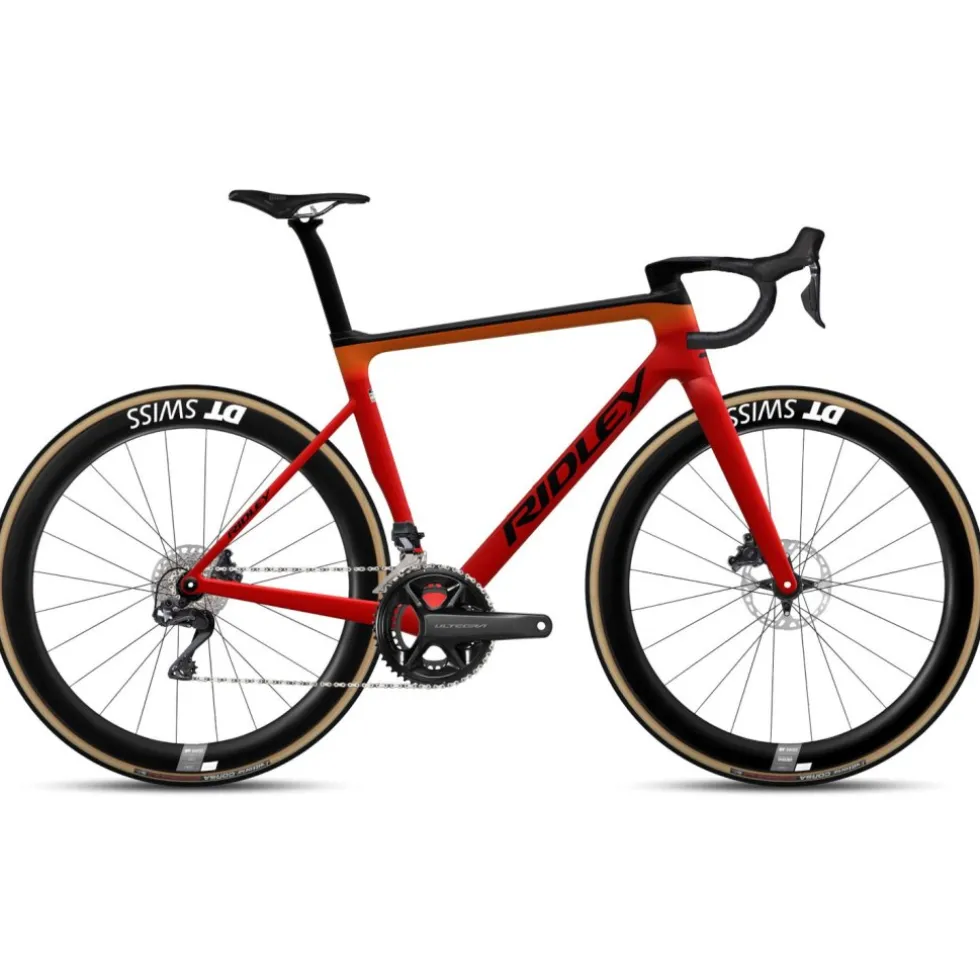 Ridley FALCN RS - Ultegra Di2 - Carbon Racefiets - 2024 - black / red / orange