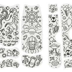 rie:sel design kids:tape Kiddo Beschermfolie voor het Frame - doodle black