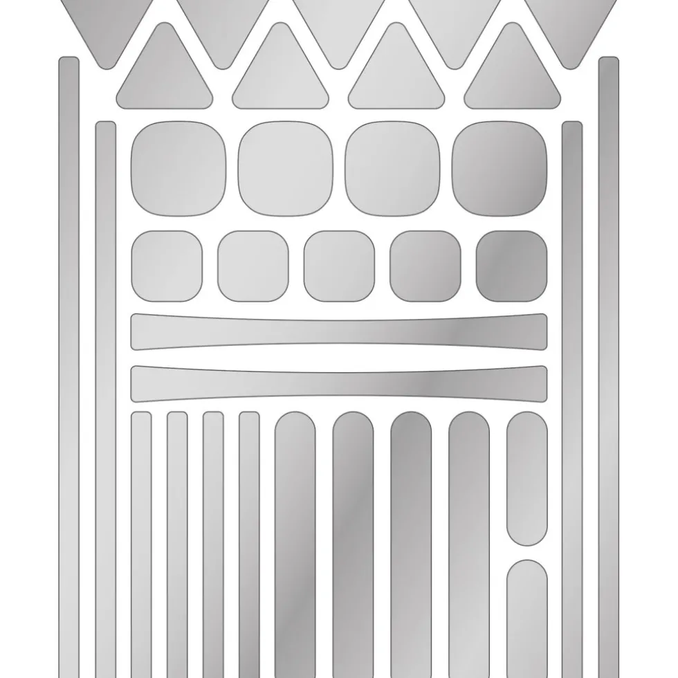 rie:sel design re:flex anywhere Helmsticker - zilver