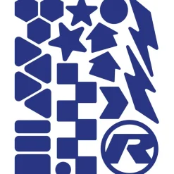rie:sel design re:flex kids Reflecterende Sticker - forms blue