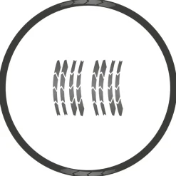 rie:sel design re:flex - Reflecterende Velgstickerset - stealth