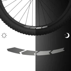 rie:sel design re:flex - Reflecterende Velgstickerset - stealth