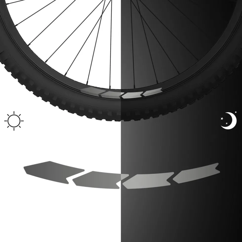 rie:sel design re:flex - Reflecterende Velgstickerset - stealth