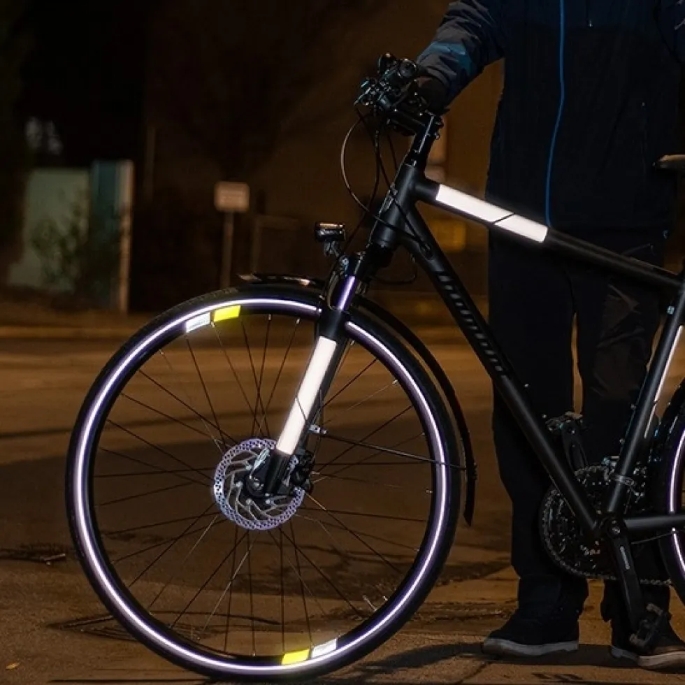 rie:sel design re:flex Reflecterende Sticker - city silver