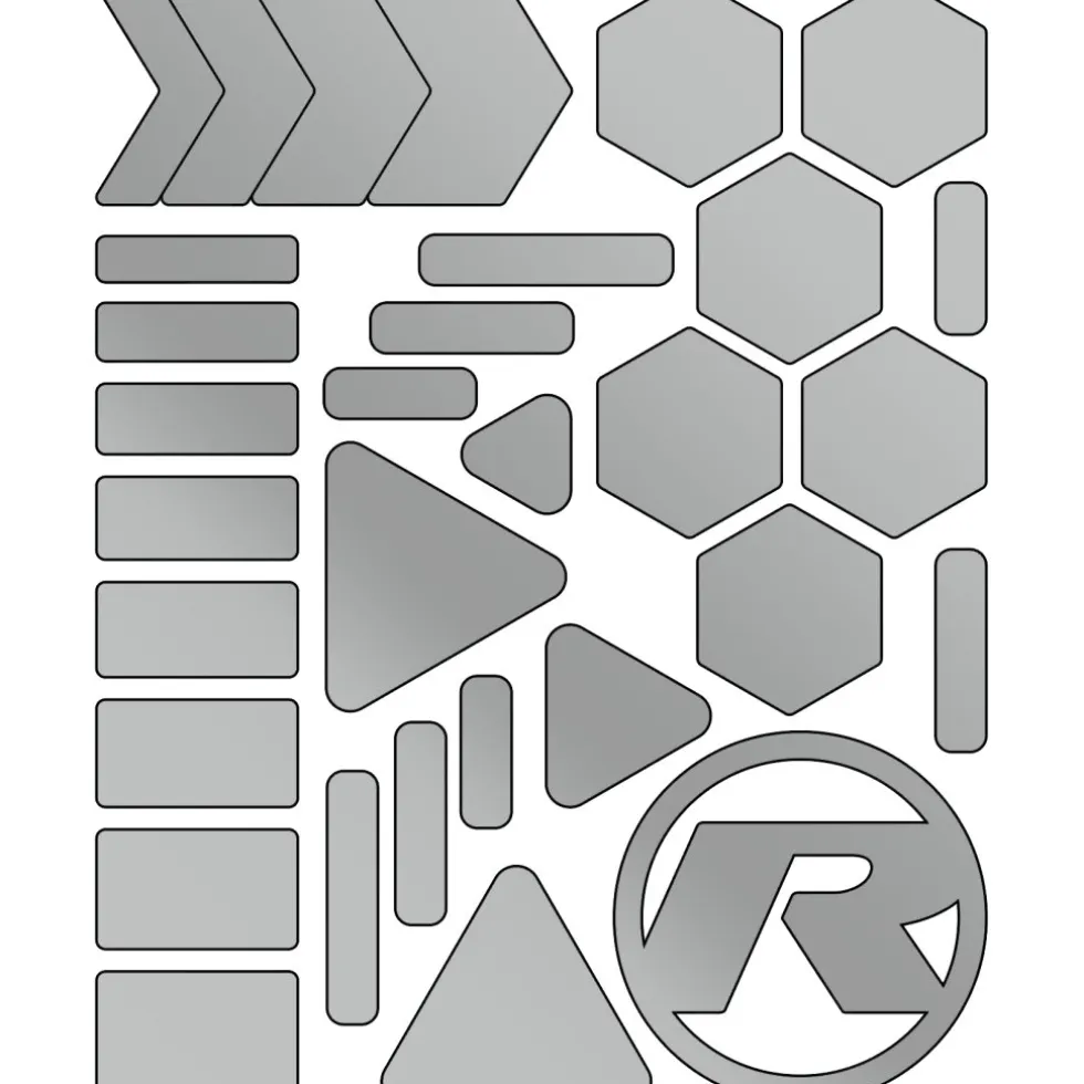 rie:sel design re:flex Reflecterende Sticker - city silver
