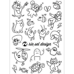 Stickers < rie:sel design sticker:kit Stickers A5 - doodle