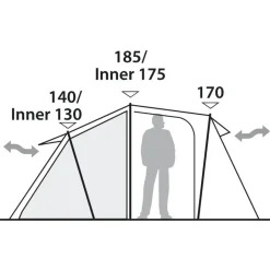 Tenten, Tarps & Hangmatten < Robens Cima Versa 4 Tent - Green