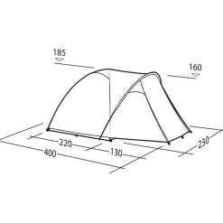 Robens Lago Flex 4 Tent - Green