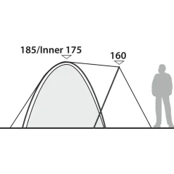 Robens Lago Flex 4 Tent - Green