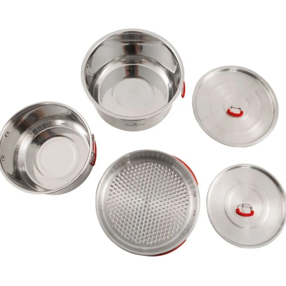 Robens Sierra Steel Eetsysteem L - Silver