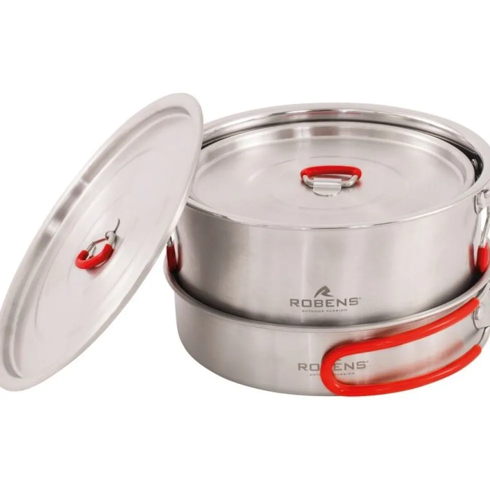 Robens Sierra Steel Eetsysteem L - Silver