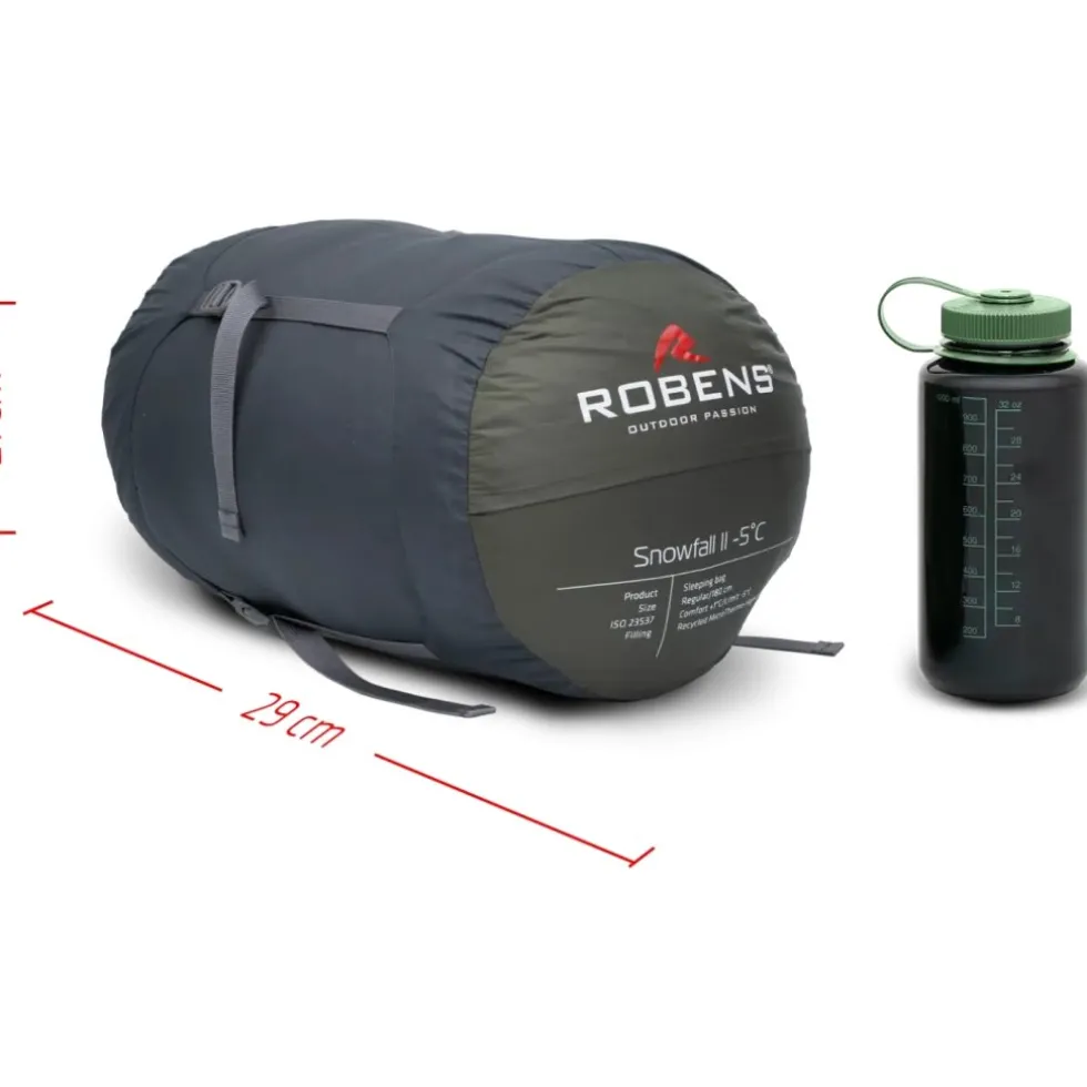 Robens Snowfall II -5°C Regular Slaapzak - Rits links - Green Vineyard