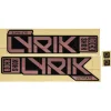 RockShox Decal Kit for 27.5/29" Lyrik Ultimate - matte copper foil for gloss black (2023+)