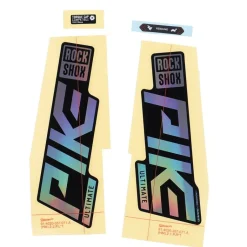 Stickers < RockShox Decal Kit for 27.5/29" Pike Ultimate - gloss rainbow foil for high gloss black (2021)