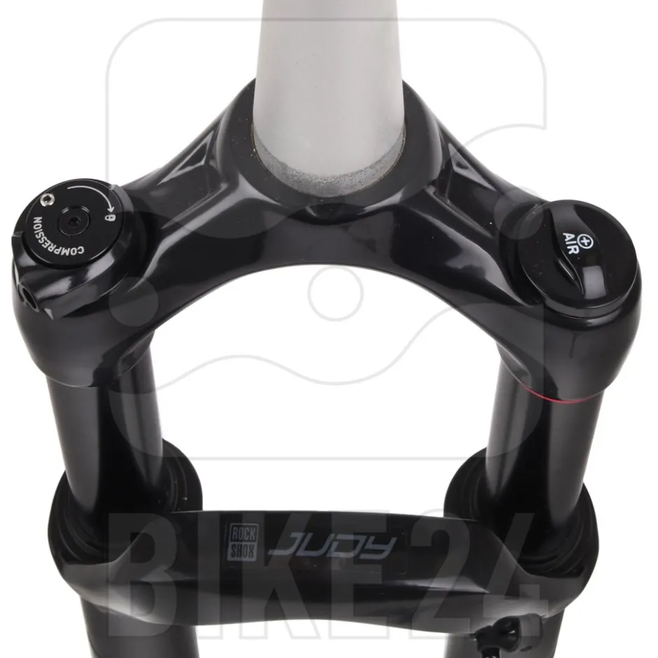 Verende Voorvorken < RockShox Judy Gold RL Remote Solo Air 29" Suspension Fork - 100mm - 51mm Offset - Tapered - QR - Gloss Black