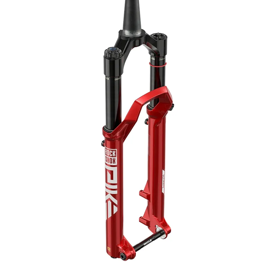 E-Bike Verende Voorvorken < RockShox PIKE Ultimate Voorvork | Charger 3.1 RC2 | C2 - 27.5" | 140mm | 44mm Offset | 15x110mm - electric red