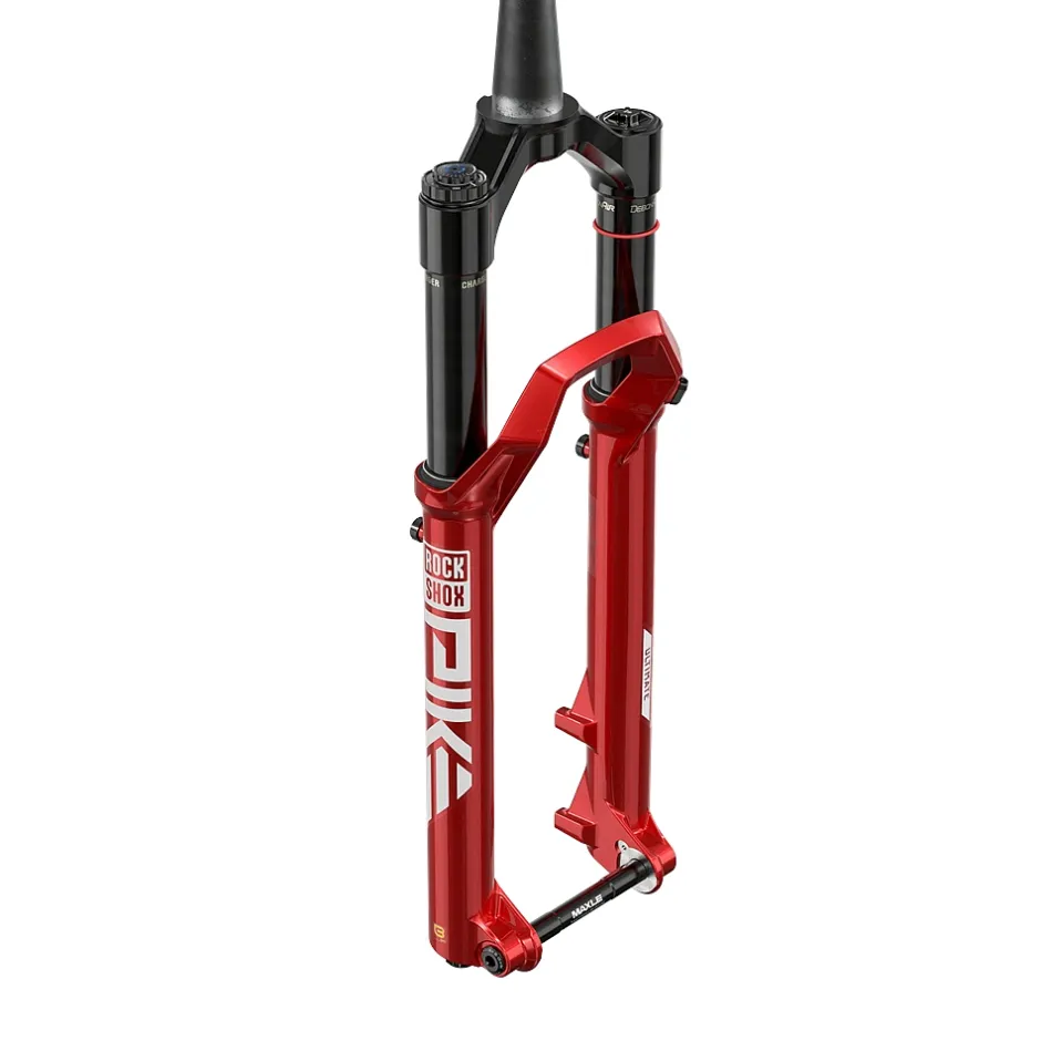 E-Bike Verende Voorvorken < RockShox Pike Ultimate Voorvork | Charger 3.1 RC2 | DebonAir+ | C2 - 27.5" | 130mm | Offset 44mm | 15x110mm - electric red