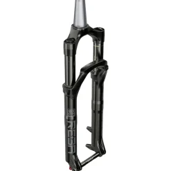 Verende Voorvorken < RockShox Reba RL Solo Air 26" Suspension Fork - 140mm - 40mm Offset - Tapered - 15x100mm - Maxle Stealth - Gloss Black