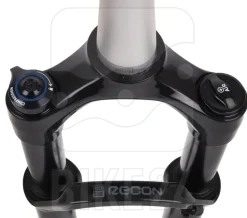 Verende Voorvorken < RockShox Recon Silver RL Solo Air Voorvork - 27.5" - 100mm - 42mm Offset - 1 1/8 Inch - QR - Gloss Black