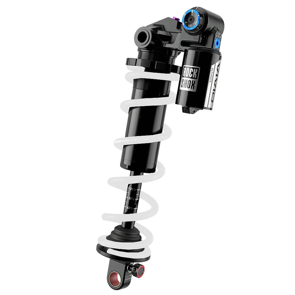 RockShox Vivid Coil Ultimate DH RC2 Stalen Veerdemper - Trunnion | D1 - 225 x 75 mm