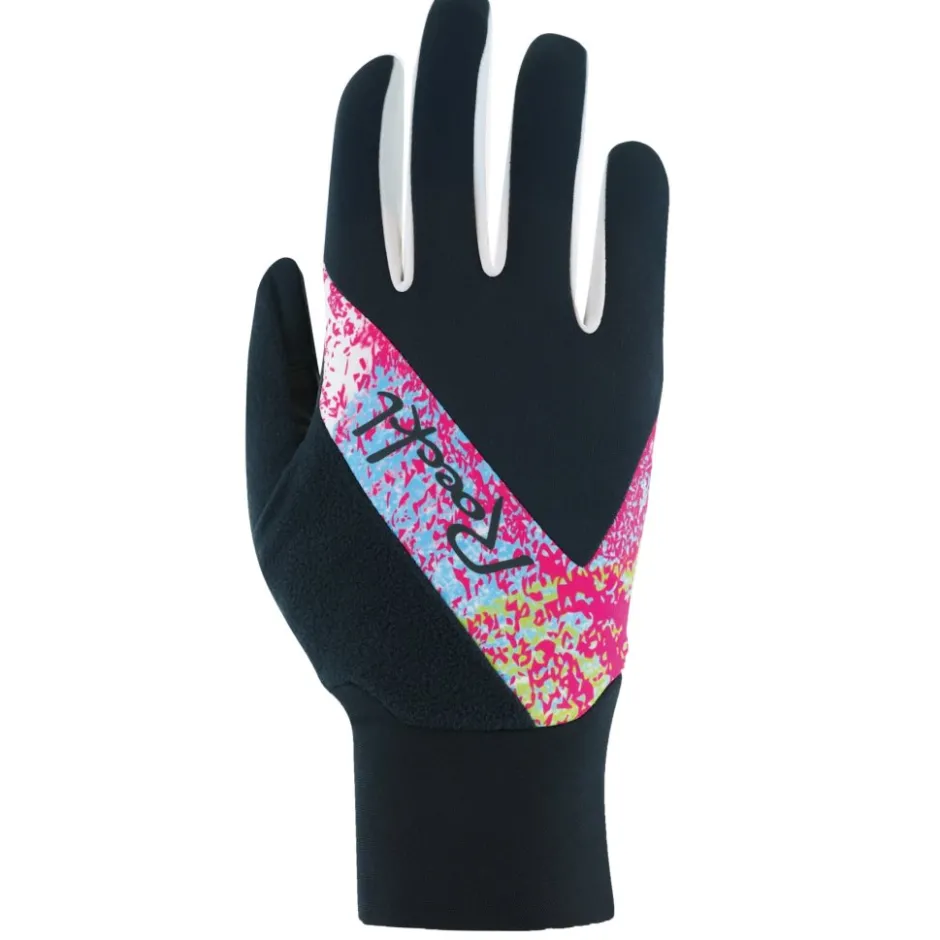 Handschoenen < Roeckl Sports Eulach Winterhandschoenen Dames - black/pink splash 9402