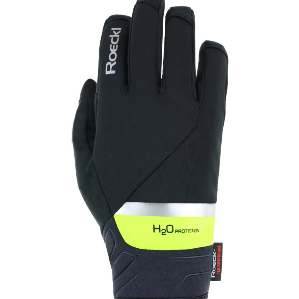 Roeckl Sports Ranten 2 Fietshandschoenen - black/fluo yellow 9210