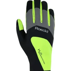 Roeckl Sports Rapallo Fietshandschoenen - dress black/fluo yellow 9202