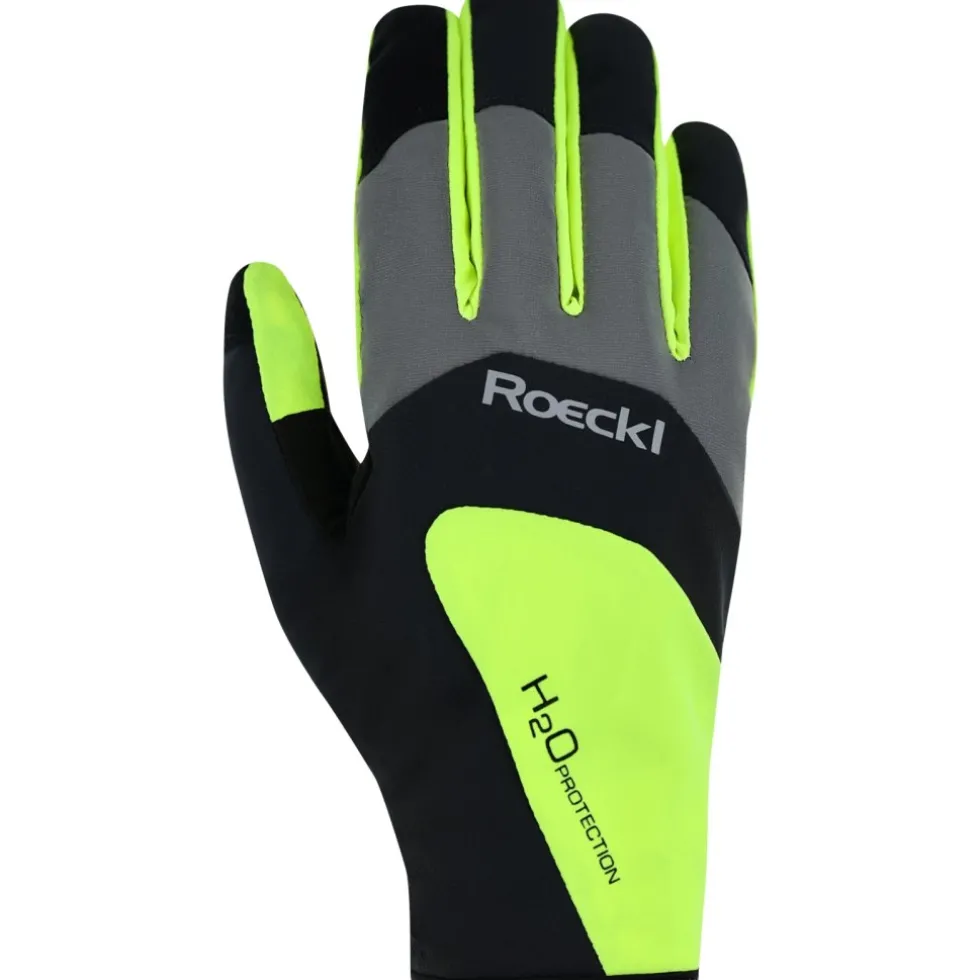 Roeckl Sports Rapallo Fietshandschoenen - dress black/fluo yellow 9202
