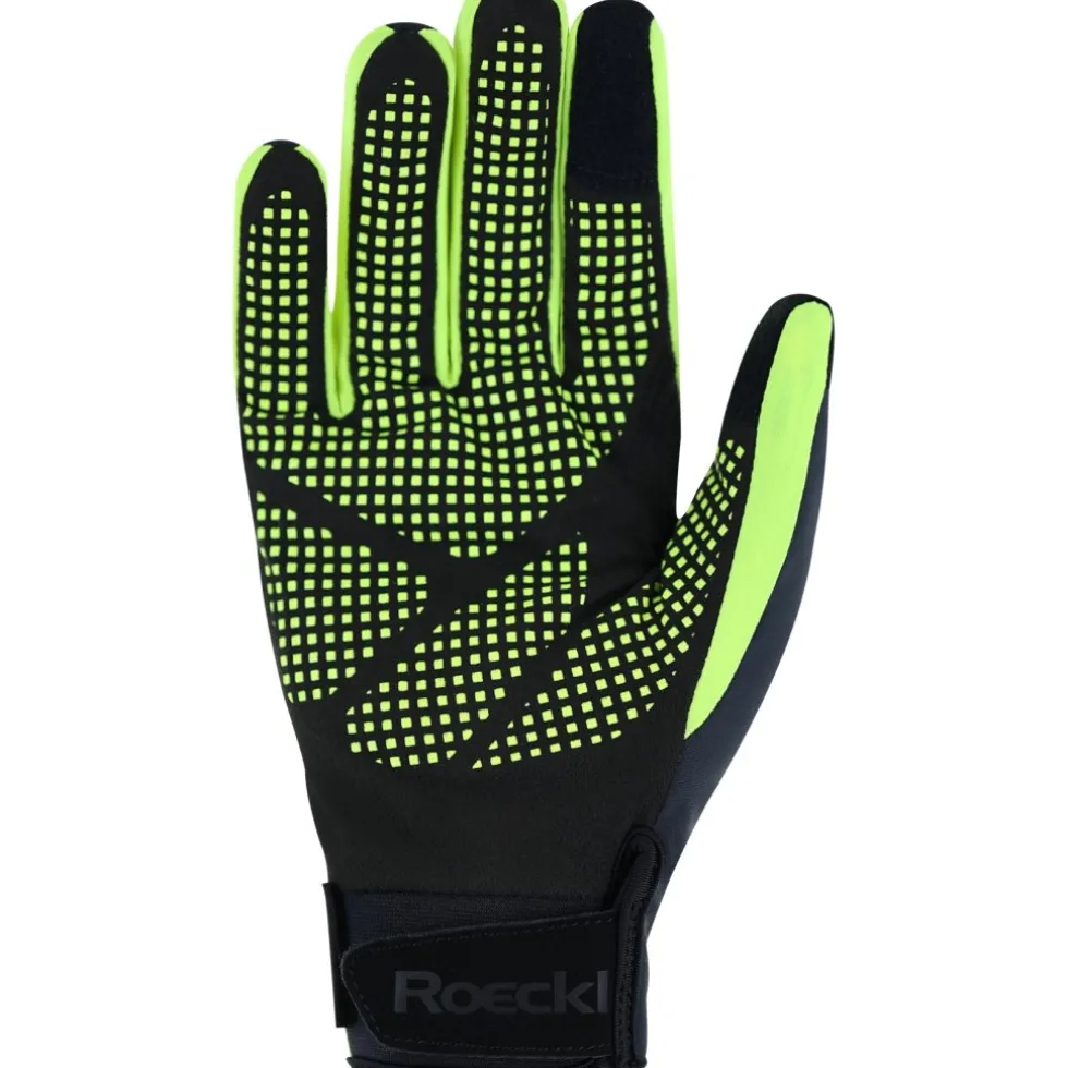 Roeckl Sports Rapallo Fietshandschoenen - dress black/fluo yellow 9202