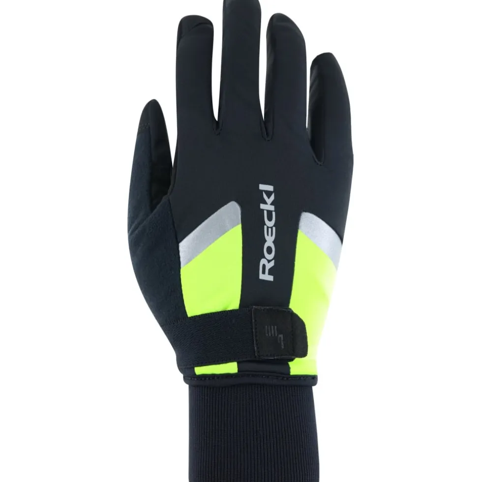 Roeckl Sports Ravensburg 3 Fietshandschoenen - black/fluo yellow 9210