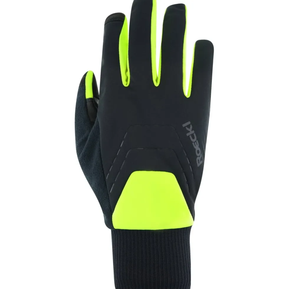 Roeckl Sports Rofan 3 Fietshandschoenen - black/fluo yellow 9210