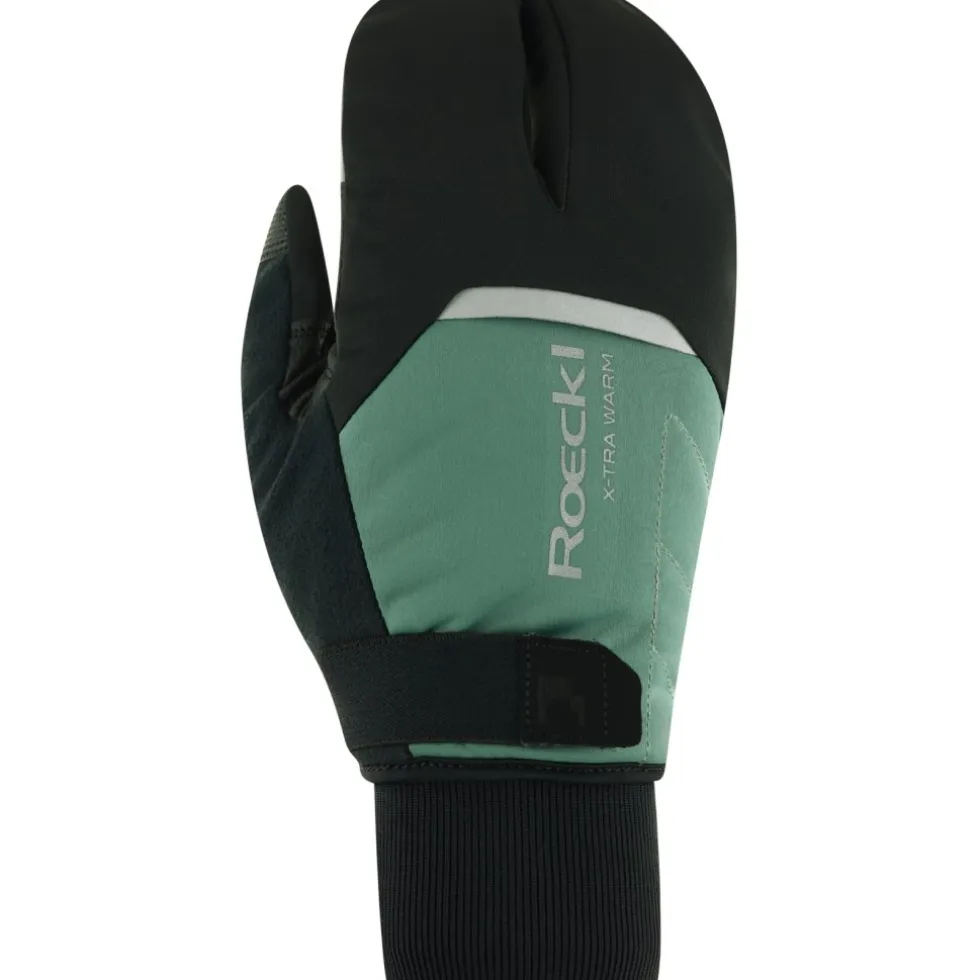 Roeckl Sports Villach 3 Lobster Fietshandschoenen - black/silver pine 9070