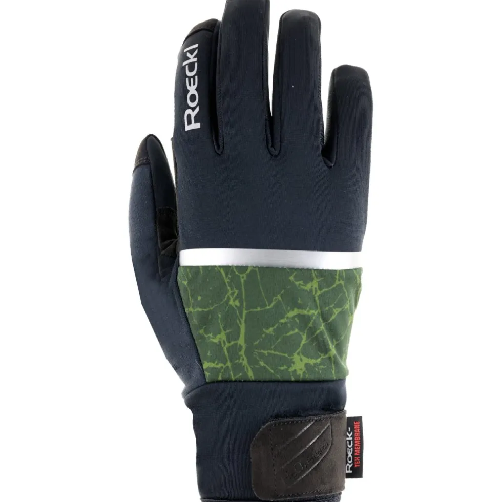 Roeckl Sports Vorbach Fietshandschoenen - black/dark seaweed 9041