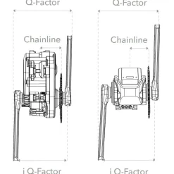 E-Bike Aandrijving < Rotor eKAPIC Crank Arms - eMTB | ISIS - for Brose Mag (QF 184 mm) / Fazua Evation (QF 169 mm)