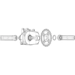 Rotor eKAPIC Crank Arms - eMTB | ISIS - for Brose Mag (QF 170 mm)