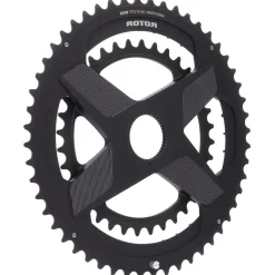 Rotor NoQ Direct Mount Road dubbel kettingblad - rond - OCPmount - black