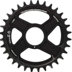 Rotor noQ-Rings MTB Narrow Wide Direct Mount Kettingblad - OCPmount - zwart