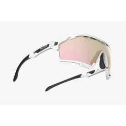 Alpine & Skibrillen < Rudy Project Cutline Bril - White Gloss - RP Optics Multilaser Rose Gold