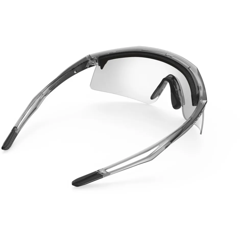 Mtb-Brillen|Racefietsbrillen < Rudy Project Turbolence Bril - Crystal Ash - ImpactX™ Photochromic 2 Laser Black
