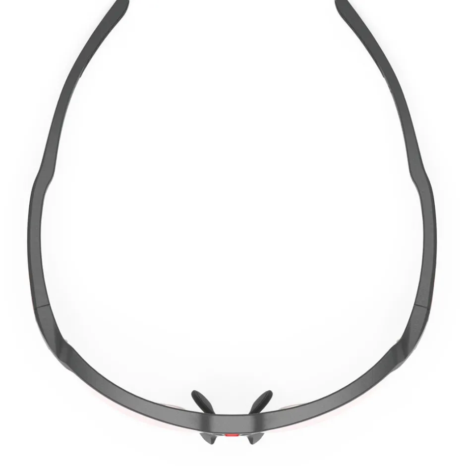 Racefietsbrillen < Rudy Project Deltabeat Bril - Photochromic Lens - Charcoal Matte/ImpactX 2 Red