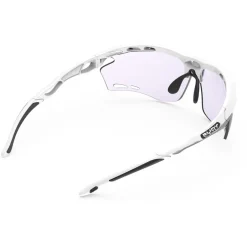 Racefietsbrillen < Rudy Project Propulse Bril - Photochromic Lens - White Gloss/ImpactX 2 Laser Purple