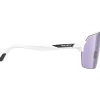 Rudy Project Spinshield Air Bril - Photochromic Lens - White Matte/ImpactX 2 Laser Purple