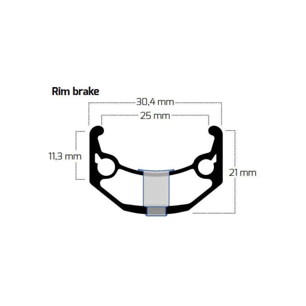Ryde Big Bull - 29 Inch Clincher Rim - black