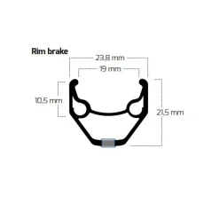 Velgen|E-Bike Wielen, Velgen En Naven < Ryde Zac 2000 - 26 Inch Clincher Rim - black