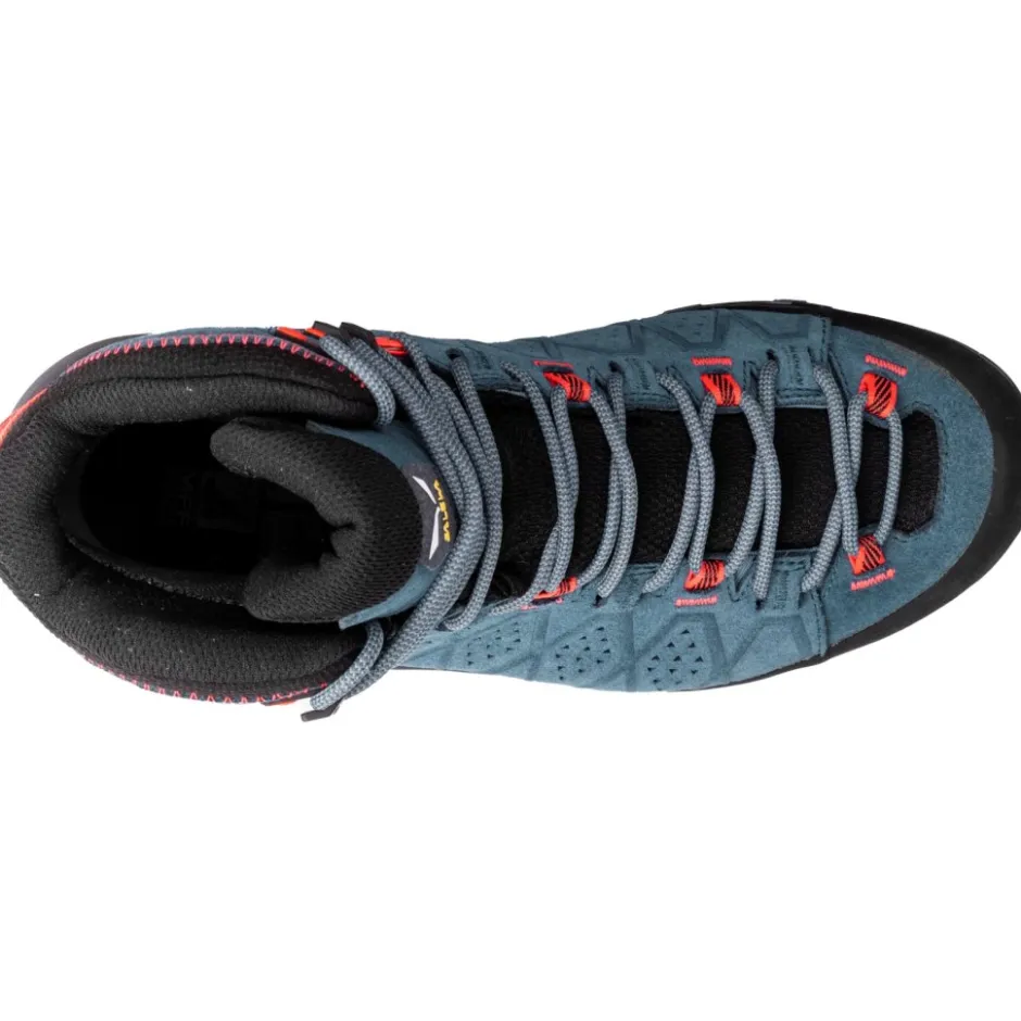 Wandelschoenen|Wandelschoenen < Salewa Alp Trainer 2 Mid GTX Wandelboots Dames - java blue/fluo coral 8760