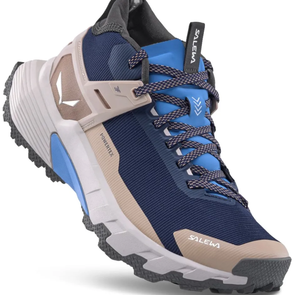 Wandelschoenen|Wandelschoenen < Salewa Pedroc 2 Mid Powertex Wandelschoenen Dames - navy blazer/quicksand 3972