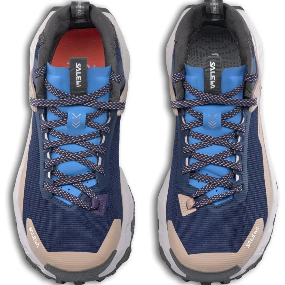 Wandelschoenen|Wandelschoenen < Salewa Pedroc 2 Mid Powertex Wandelschoenen Dames - navy blazer/quicksand 3972